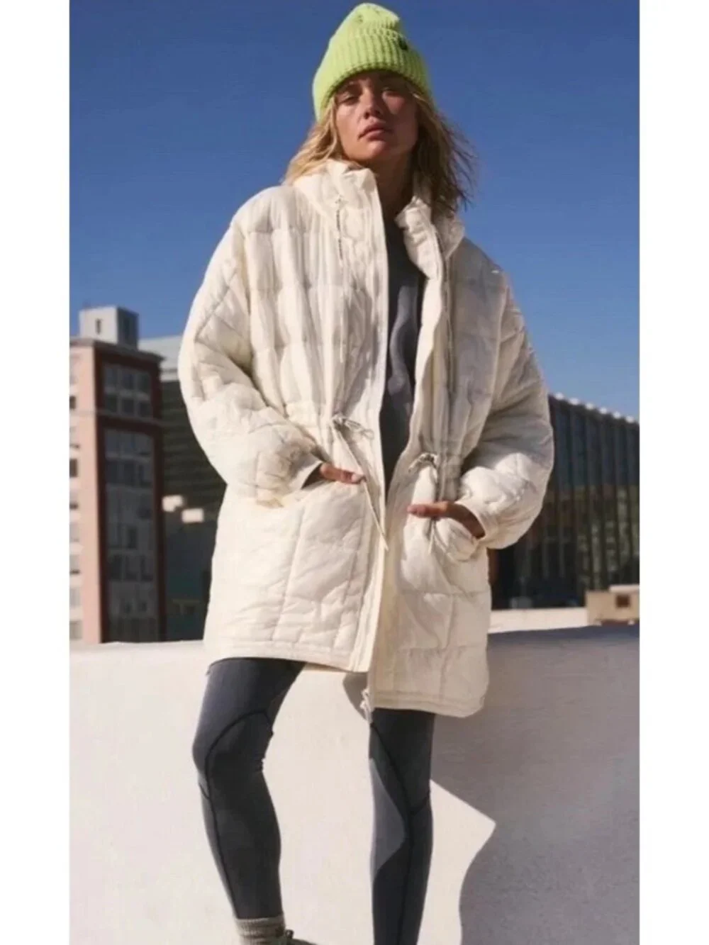 Free People Patricia Packable Puffer Coat Gorpcore Outdoors Winter Womens L
